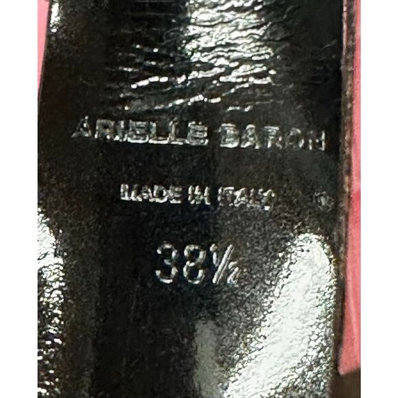 Arielle Baron Amrita Croc-Effect Leather Platform Pumps NWB Size 38 1/2 or US 8 - Picture 13 of 13